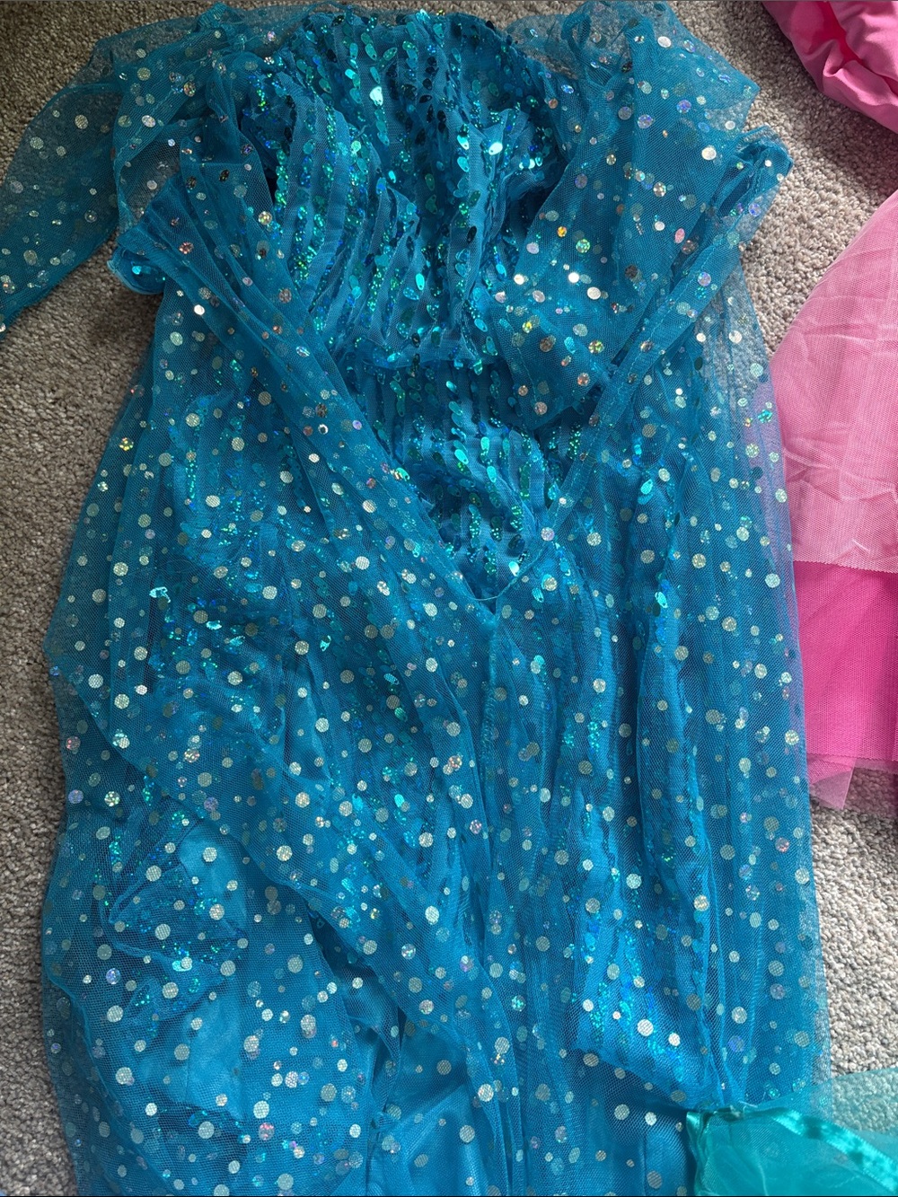 Disney Princess Dress Lot - Yellow, Pink, Teal, Blue, White Costumes - Picture 6 of 6